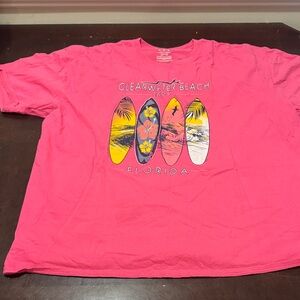Pink Clearwater Beach Florida T-Shirt